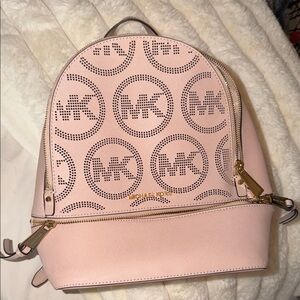 Michael Kors Blush Perforated Backpack